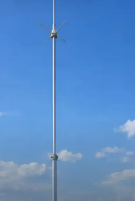 Captor de para-raios (SPDA) contra o céu (imagem ilustrativa)